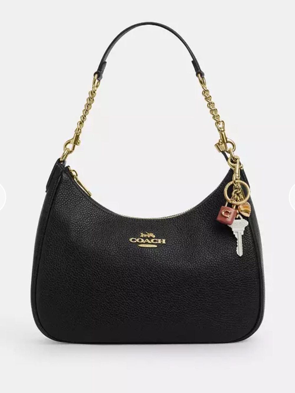 NWT💕Coach Key Cluster Bag Charm Keychain Ring Accessories CP891 Pink Lock Heart - Picture 6 of 6